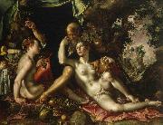 Joachim Wtewael Lot and his Daughters oil painting artist